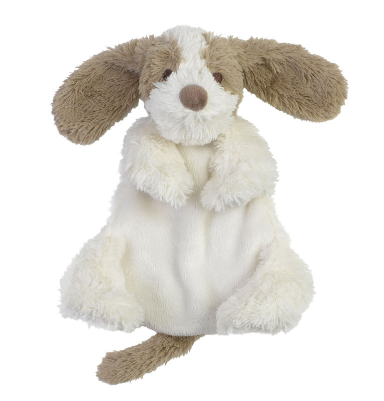 Happy Horse David le chien Doudou plat blanc beige 25 cm